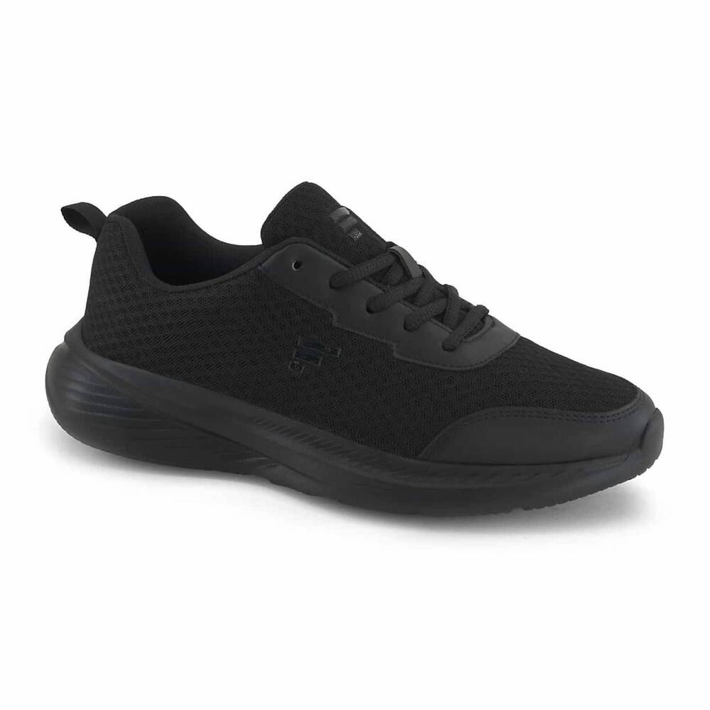 NEW FERRATO men's sport walking sneakers in black